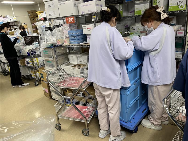 【鶴見区】病院内での医薬品ピッキング業務＠1450