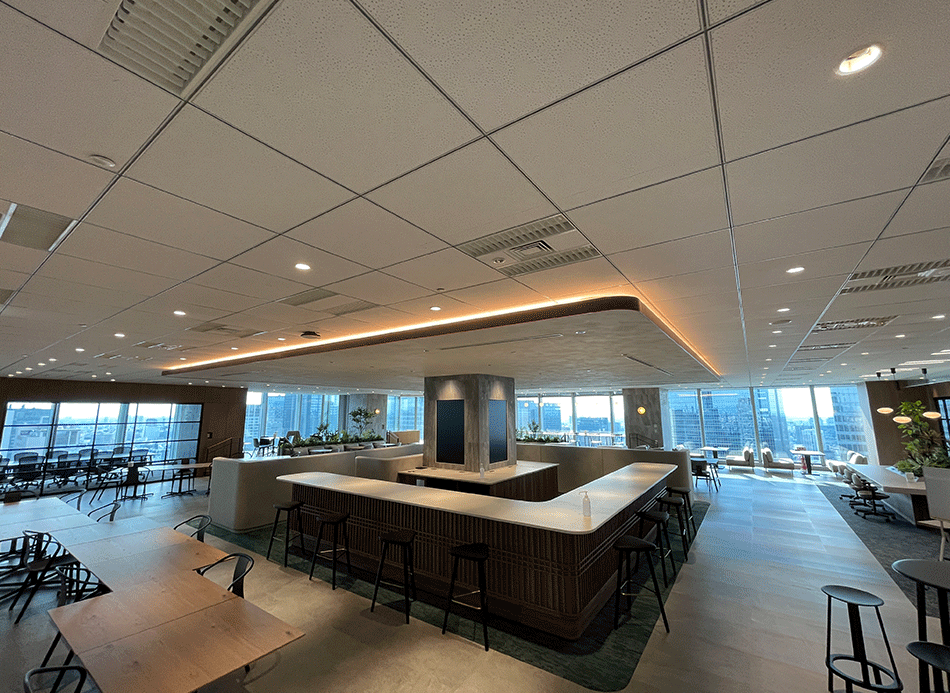 33階と高層階であるため、眺めの良さも評判です。（丸の内オフィス）