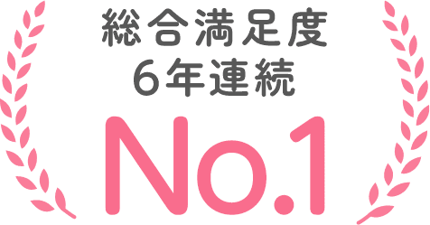 総合満足度6年連続No.1