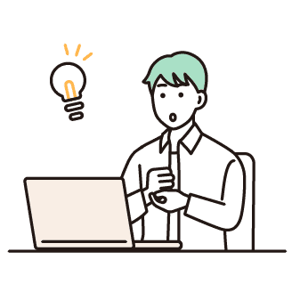 PCで学習する男性