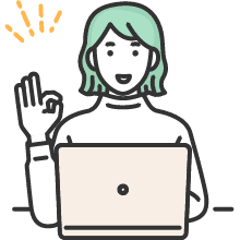 PCで学習する女性