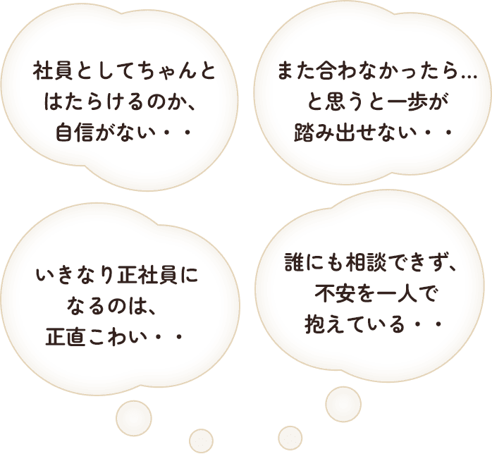 また合わなかったら…と思うと一歩が踏み出せない・・