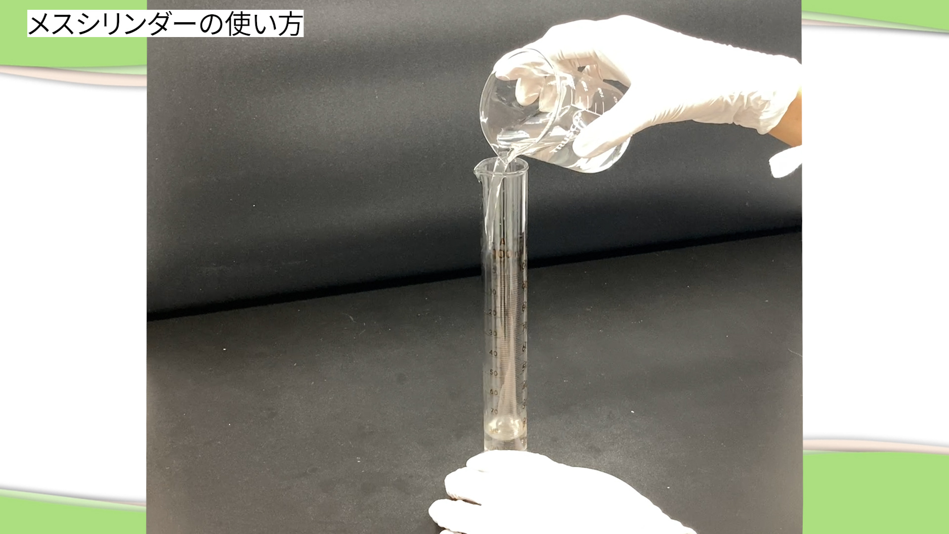 メスフラスコの使い方イメージ
