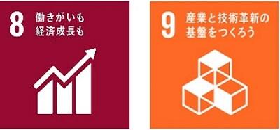 SGDs目標8働きがいも経済成長も。目標9産業と技術革新の基盤を作ろう